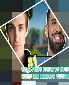 Ninja plays with drake